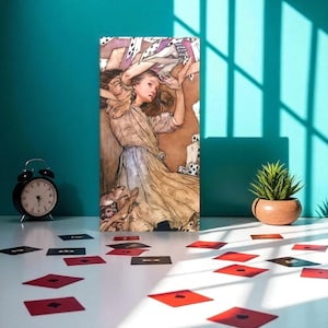 Impressão em tela de Alice no País das Maravilhas: decoração para quarto infantil resistente ao desbotamento