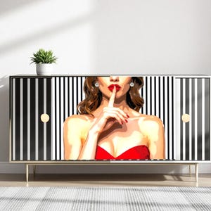 Papel de decoupage moderno para reciclar muebles: elegante diseño de papel tisú para decoración contemporánea del hogar y proyectos de bricolaje.