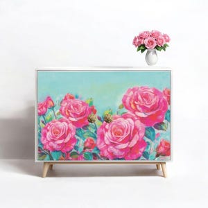 Large Floral Decoupage Paper for Furniture DIY. This Floral Decoupage Paper is the Perfect Tissue Paper for Farmhouse Decor Style and Art.