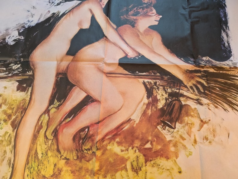Vintage Witch Decoupage Paper for Halloween Crafts, Spooky Tissue, Gothic Decor,  Haunted Art, Halloween Decoration, Large Tissue Paper