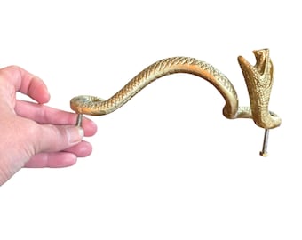 Gold Snake Cabinet Handles: Handmade Resin Drawer Pulls