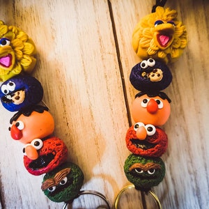 Little Monsters Clay Lanyard | Teacher&#39;s Appreciation Lanyard | Handmade Lanyard | Beaded Lanyard | Teacher Lanyard | Mother&#39;s Day Gift