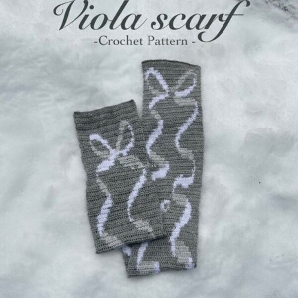 Crochet Viola Scarf Pattern PDF