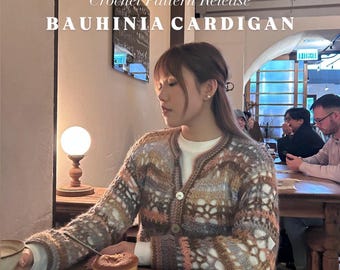 Crochet Bauhinia Cardigan Pattern  PDF