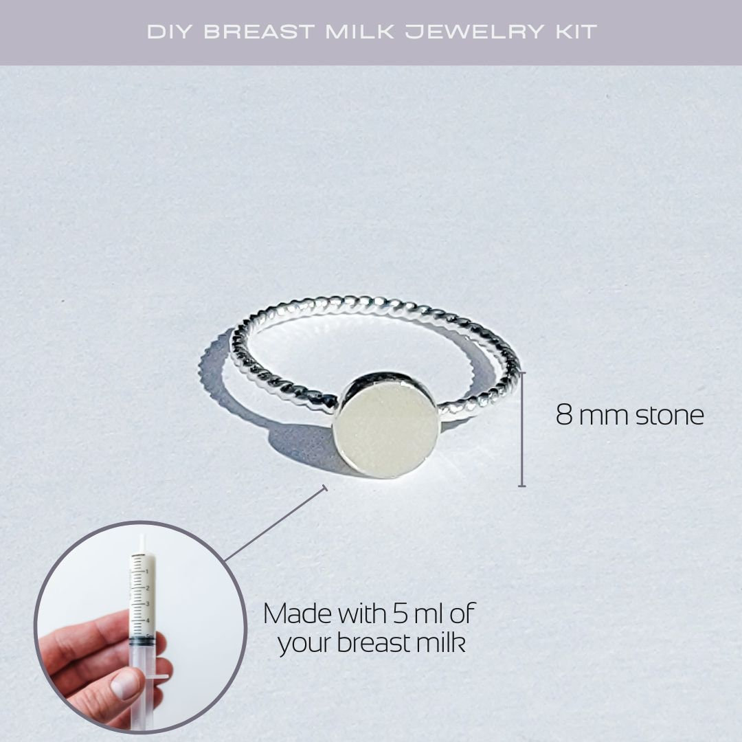 Breast Milk Jewelry DIY Kit - Stainless Steel Keepsake  