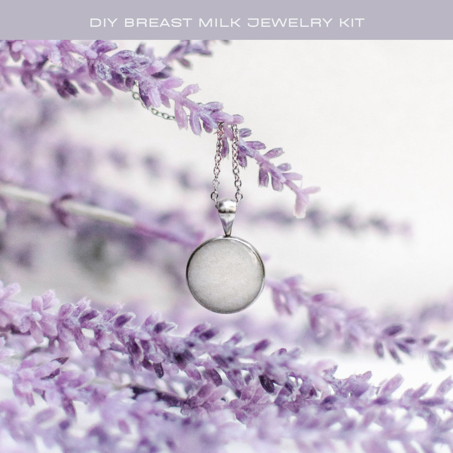 Breast Milk Jewelry DIY Kit. Stainless Steel Keepsake for Breastfeeding Moms. First Mothers Day