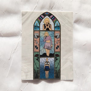 1989 Stained Glass Fridge Magnet