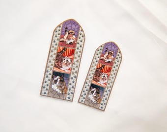 Kitty Committee Stained Glass Sticker