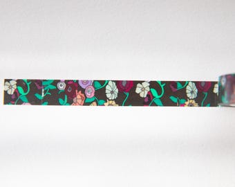 Surprise Song Piano Washi Tape (Large Flowers)