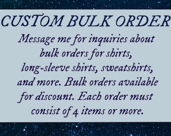 Bulk Order inquiry (Do not buy item, read description first)