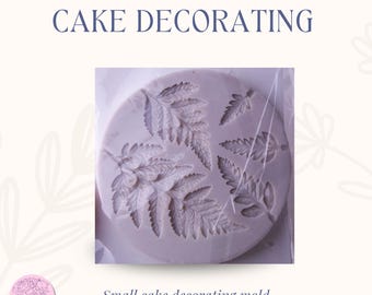 Fern leaves mold, Food grade silicone mold: Fondant, Chocolate, Cookie Decorating, clay