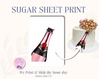 Sugar Sheet Pink Champagne Print