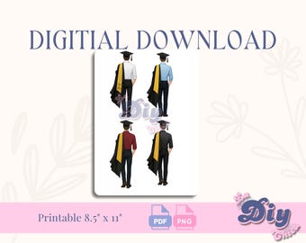 Digital file Class of 2025 PNG | boy's graduation print File| Grad cake for him JPEG pdf | Instant Digital DOWNLOAD