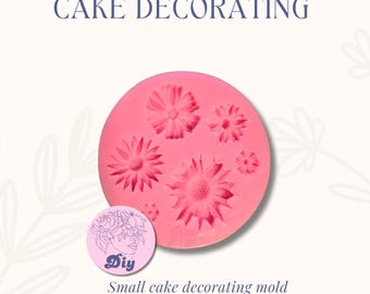 Mini Flower Silicone Baking Mold: Fondant, Chocolate, Cake Decor