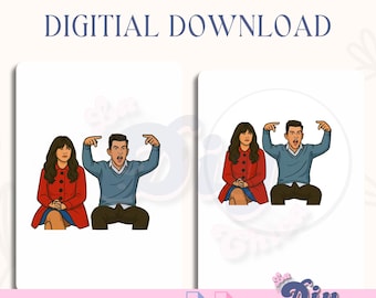 New Girl Schmidt Meme Cake Topper | 29 Folks What’s Up | Funny Birthday PNG PDF | Round & Heart Shape Printable | Instant Digital Download