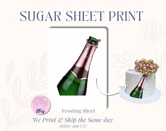 Sugar Sheet Pink Champagne Print