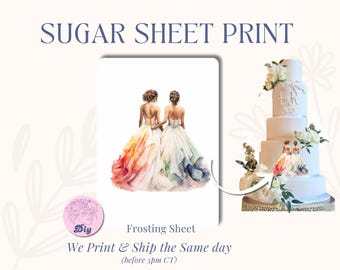 Sugar Sheet Bride and Bride Print