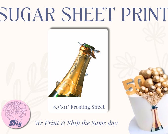 Featured listing image: Sugar Sheet Champagne Print