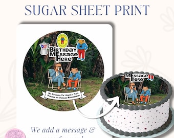 Dtm f Sugar Sheet – Puerto Rican Music Cake Topper | Edible Frosting Image for Cakes DTM F | Printable Round Cake Topper