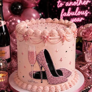 Sugar Sheet High heels Print - Classy elegant shoes cake edible sheet for cake for her