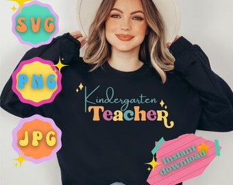 Kindergarten Teacher SVG - PNG - JPG