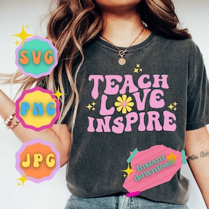 Teach Love Inspire docent SVG - PNG - JPG