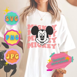 Retro Mickeyy SVG - PNG - JPG