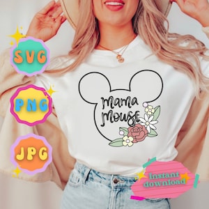 Mama Mouse - SVG - PNG - Digital File - Cricut - Silhouette - Sublimation