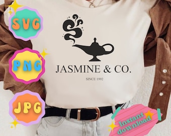 Jasmine & Company - SVG - PNG - Cricut - Silueta - Archivo digital