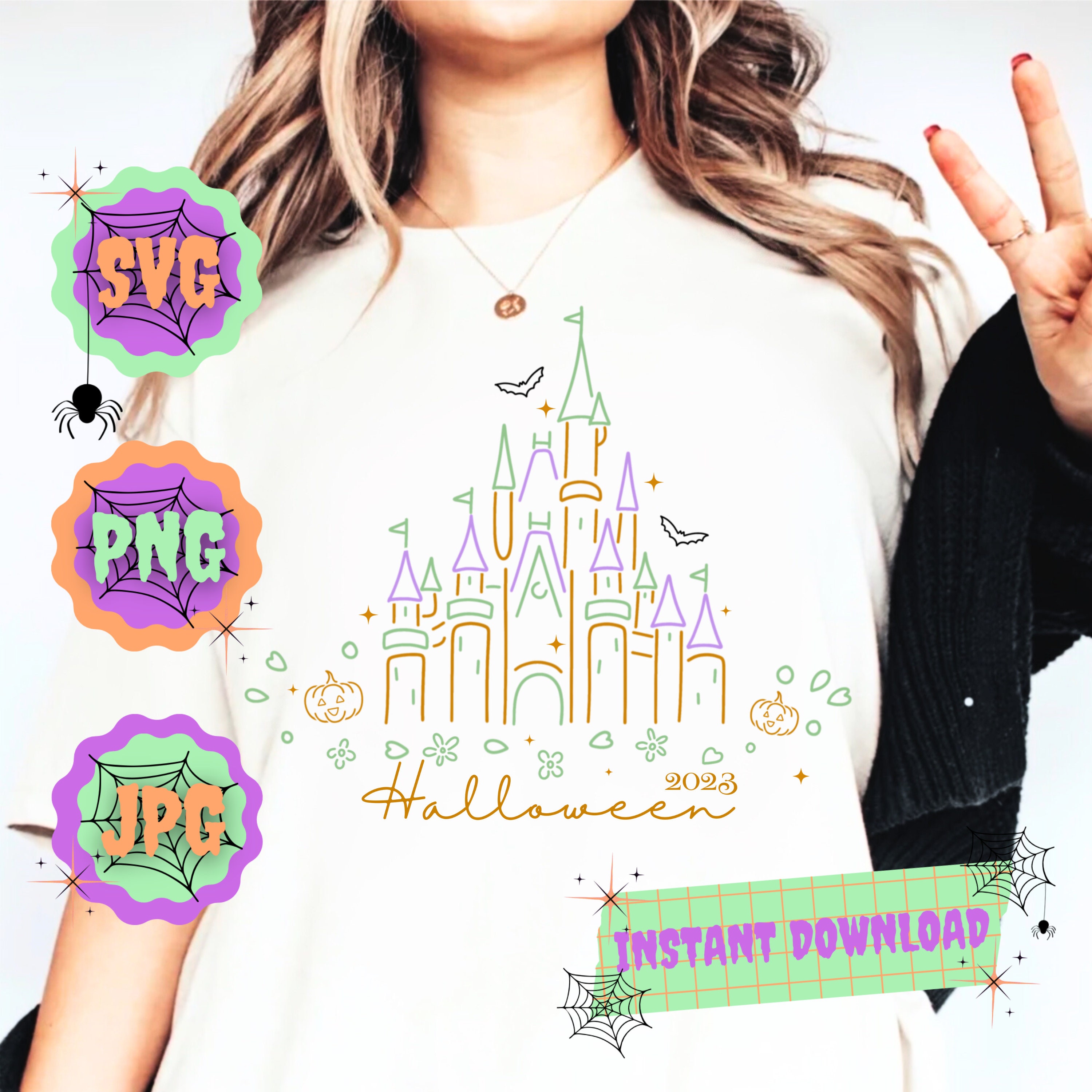 Magical Halloween Castle - SVG - PNG