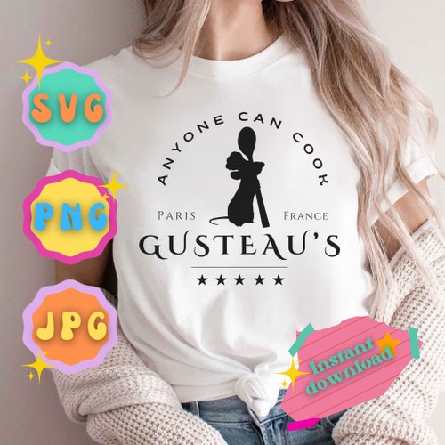 Gusteau's Culinary Institute Svg Png Dxf Eps Anyone Can - Etsy