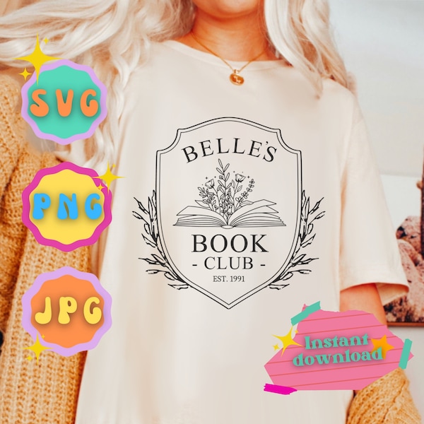 Belle’s Book Club - SVG - PNG