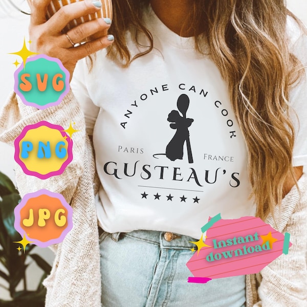 Gusteau’s - Anyone can cook SVG - PNG - JPG
