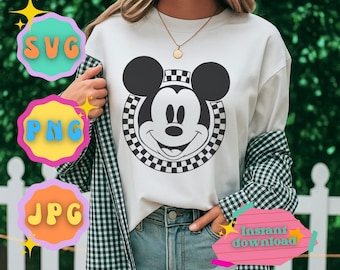 Checkered Mouse SVG - PNG - JPG