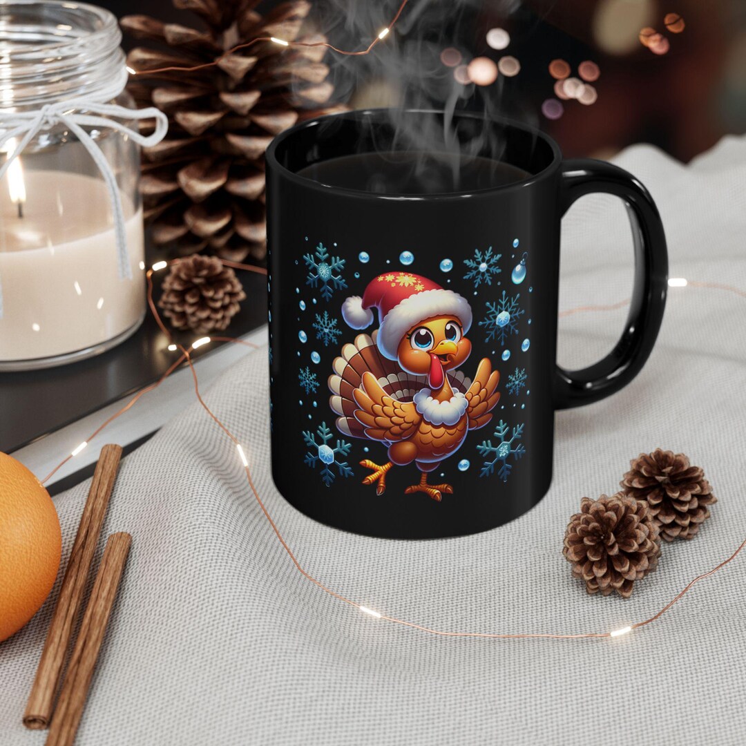 Thanksgiving Christmas Coffee Cup Turkey Christmas Coffee Mug - Etsy