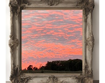 Digital Cloud Art wall Art Decor printable wall art Breathtakingly Beautiful Pink Fluffy Clouds.