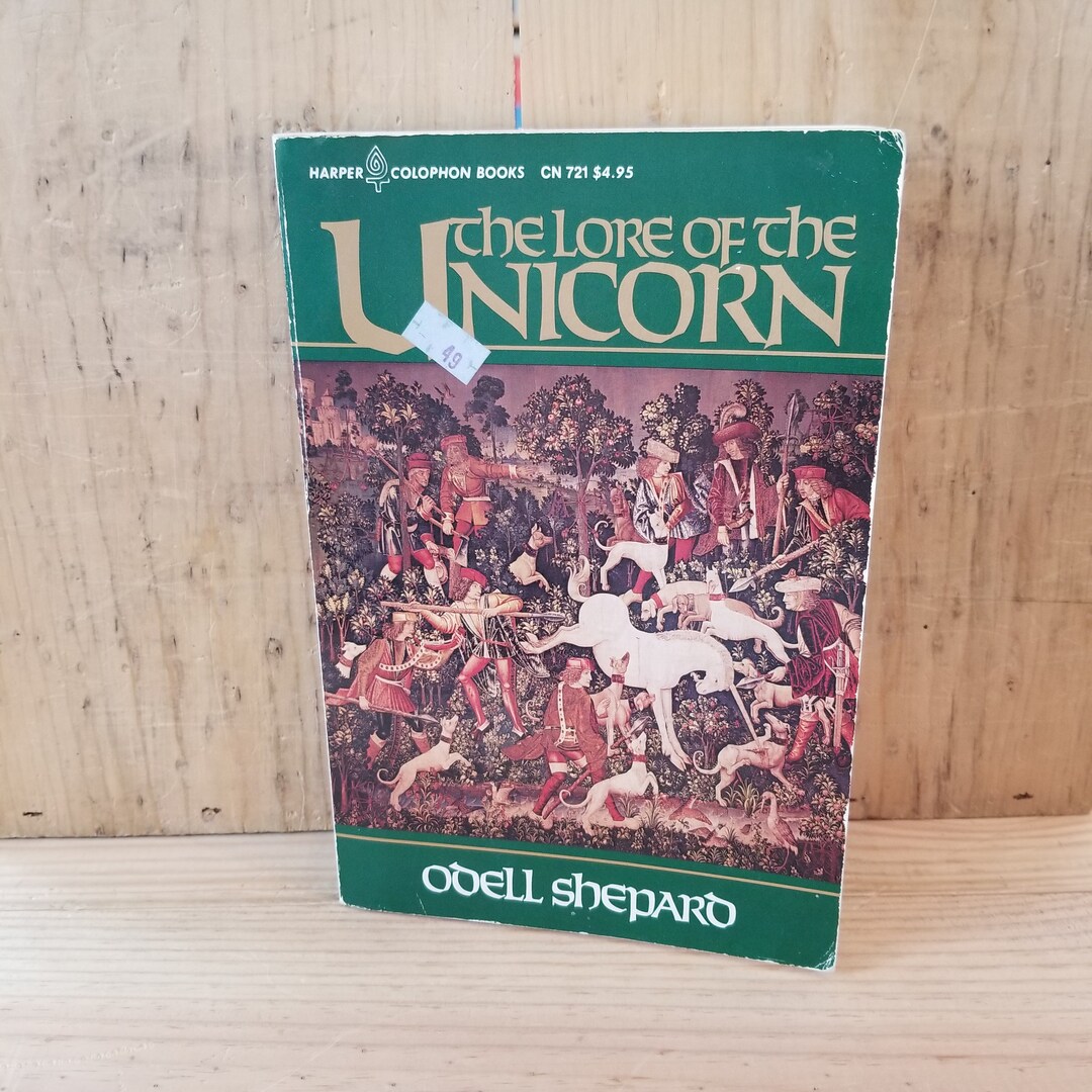 The Lore of the Unicorn // Odell Shepard // 1979 // Vintage Etsy