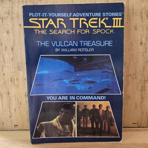 Star Trek III The Search for Spock: The Vulcan Treasure // William Rotsler // 1984 // Vintage Paperback Choose Your Own Adventure