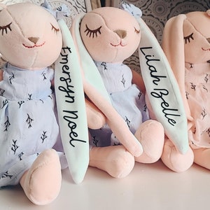 Bunny Baby Gift Personalized -  Gifts For Kids Girls, Personalized Baby Gifts For Girl Personalized Doll Rabbit Newborn Girl Gift Custom