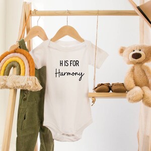 Custom Baby Onesie® Personalized Onesie® Pregnancy Announcement Onesie® Baby Shower Gift Custom Baby Girl and Baby boy Bodysuit for Newborns
