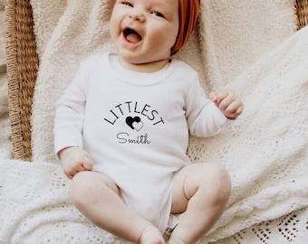 Personalized Last Name Onesie, Welcome Baby Baby Gift Set, Expecting Mom Gift, Name Reveal onesie, Custom Baby onesie, Baby outfit