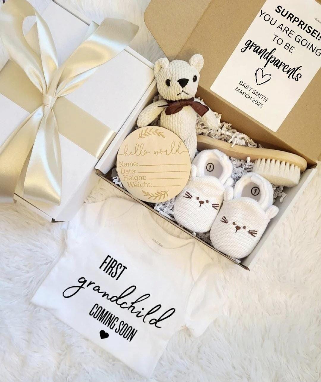 Gift, Box Announcement Pregnancy Reveal Grandparents 60+ Gift