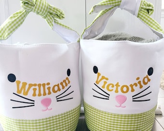 Kids Easter Basket, Monogram Easter Basket, Personalized Easter Basket