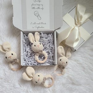 First Grandchild Announcement, Baby Announcement Gift Box, Pregnancy Reveal Grandparents Grandma Granpa Baby Bodysuit Grandbaby Coming Soon