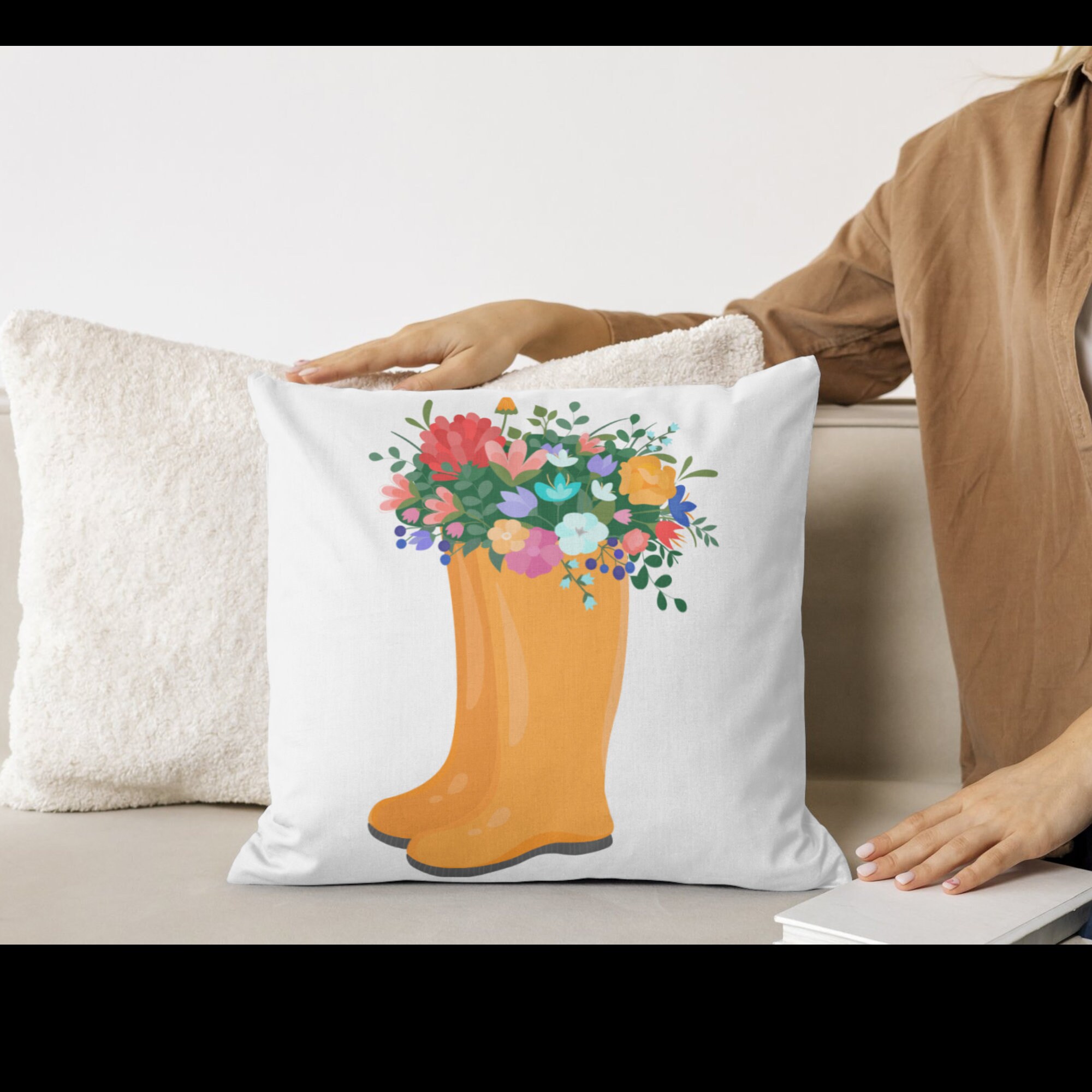 Boots pillow print hotsell