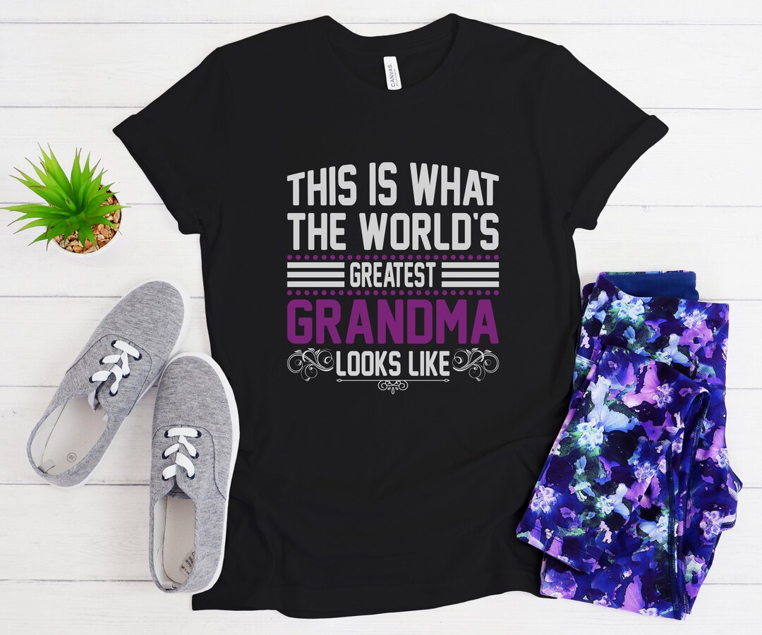 Grandma Shirt World's Best Grandma Shirt Gift for Etsy