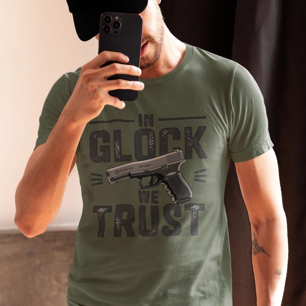 In Glock We Trust Tshirt - Etsy