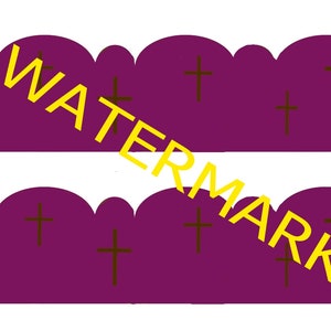 Catholic Lent Bulletin Board Border Schools and Homeschool