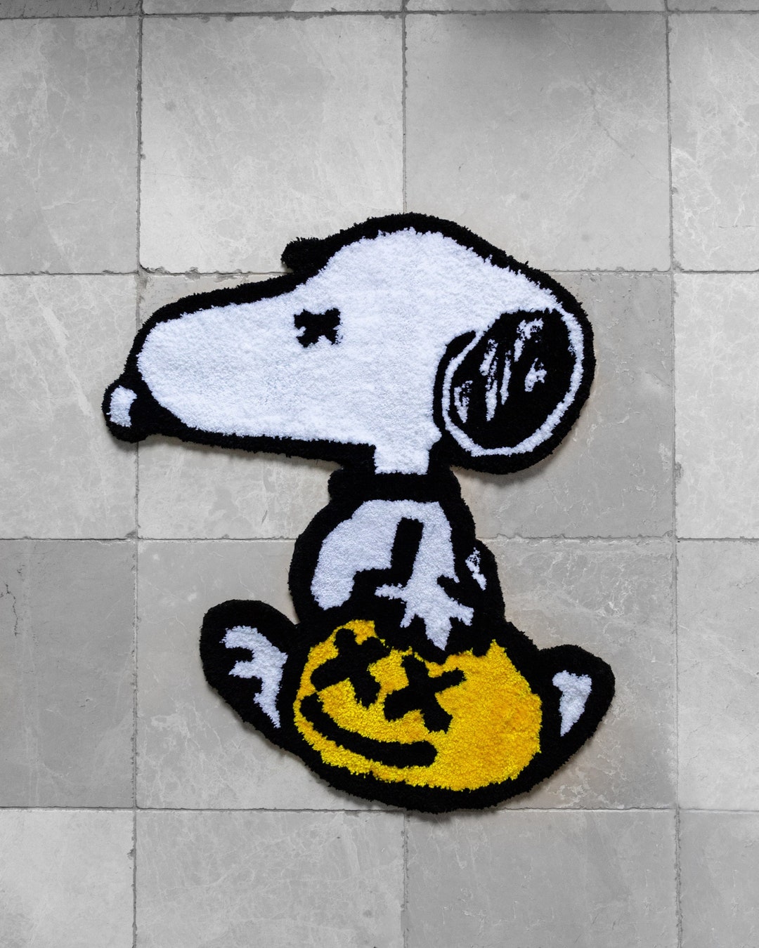Snoopy Rug Handmade Tufted Acrylic Yarn Custom Tufted Rug Custom Rug