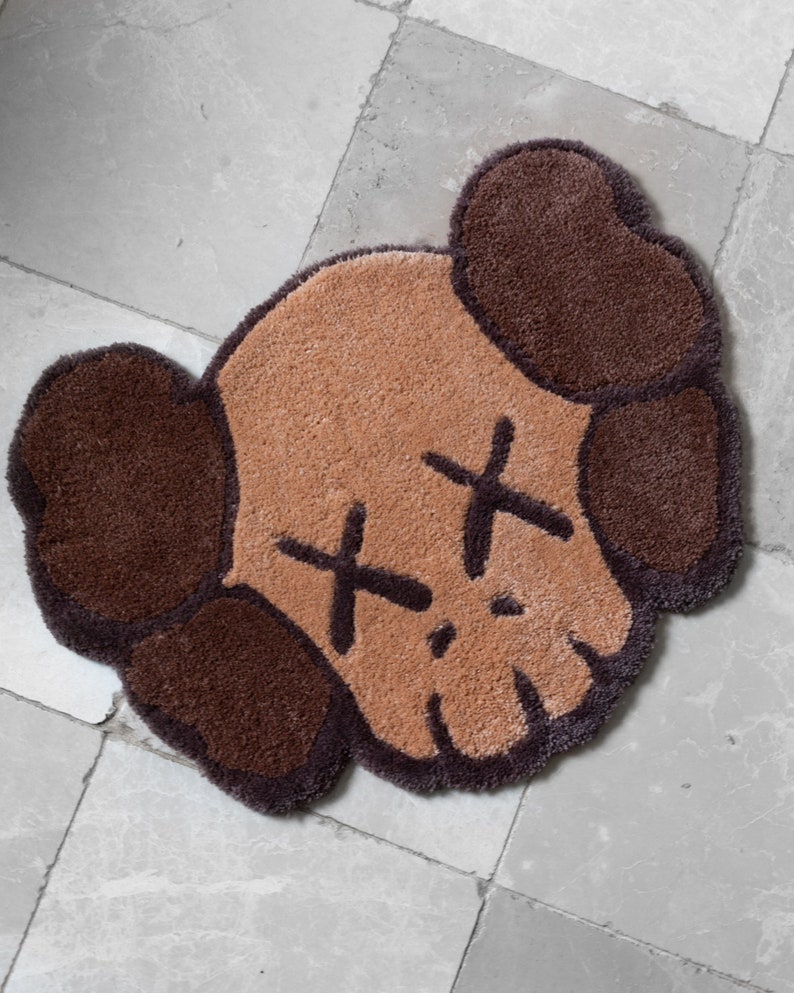 Kaws Rug Handmade Tufted Acrylic Yarn Custom Rug Etsy Australia
